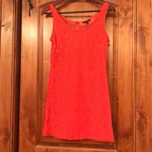 Orange lace beach dress